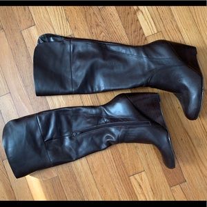 Nine West Saline West Leather Wedge Boots
